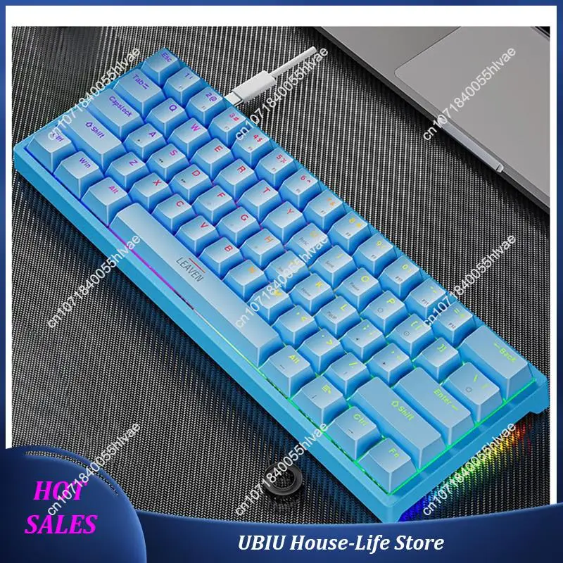 USB Gaming Mechanical Keyboard 61 Keys Red Switch Wired Detachable Cable Hot Swappable RGB Backlight-Best Selling
USB Gaming Mechanical Keyboard 61 Keys Red Switch Wired Detachable Cable Hot Swappable RGB Backlight-Best Selling