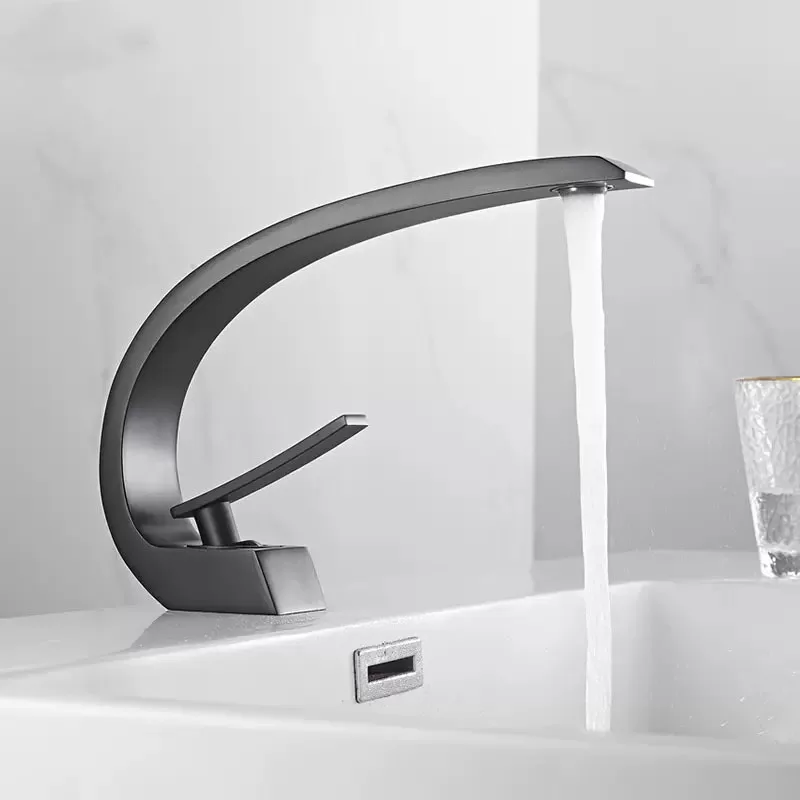 Gun gray, wash basin, faucet, hot and cold water, bathroom, washbasin, creative household, brass 
Gun gray, wash basin, faucet, hot and cold water, bathroom, washbasin, creative household, brass