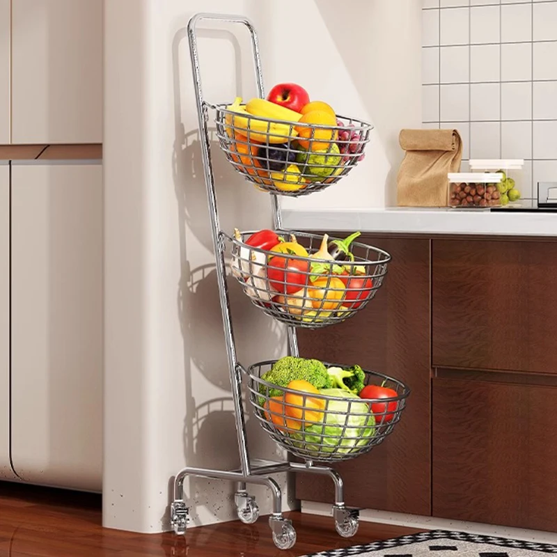 Fruit Vegetable Kitchen Organizer Cart Movable Layered Kitchen Storage Basket Wheels Modern Corner Organizers Rack Home Items
Fruit Vegetable Kitchen Organizer Cart Movable Layered Kitchen Storage Basket Wheels Modern Corner Organizers Rack Home Items