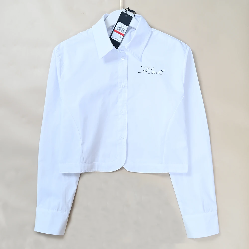Loose Fit Cotton Shirt for Women Casual Style Long Sleeve Short Length Diamond Letter Print Turn-down Collar Breathable Skin-...
Loose Fit Cotton Shirt for Women Casual Style Long Sleeve Short Length Diamond Letter Print Turn-down Collar Breathable Skin-...