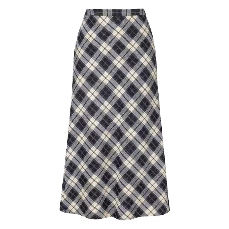 2026 Spring Korean Style Plaid Half Skirt for Women High Waist A-Line Polyester Fiber Straight Cut Color Block Slimming
2026 Spring Korean Style Plaid Half Skirt for Women High Waist A-Line Polyester Fiber Straight Cut Color Block Slimming