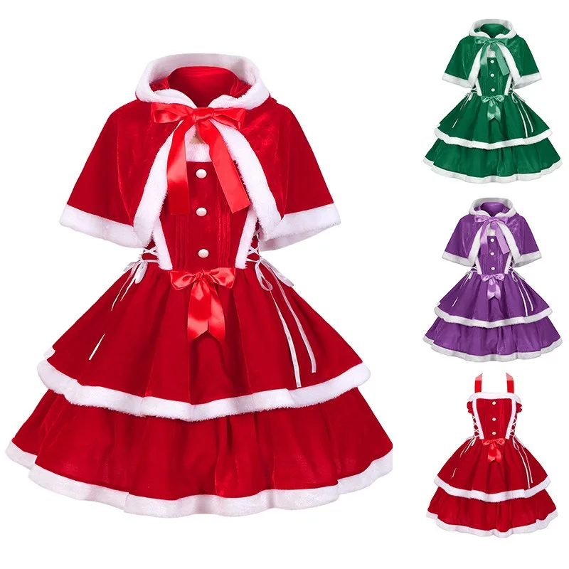 New Year Medieval Cute Sweet Sling Party Theme Christmas Costumes Cosplay Stage Performance Costumes
New Year Medieval Cute Sweet Sling Party Theme Christmas Costumes Cosplay Stage Performance Costumes