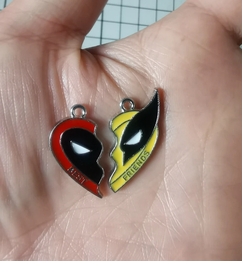 10PCS cartoon Deadpool & Wolverine Pendant DIY Jewelry Necklace Earrings Bracelet Jewelry Earring Charms
10PCS cartoon Deadpool & Wolverine Pendant DIY Jewelry Necklace Earrings Bracelet Jewelry Earring Charms