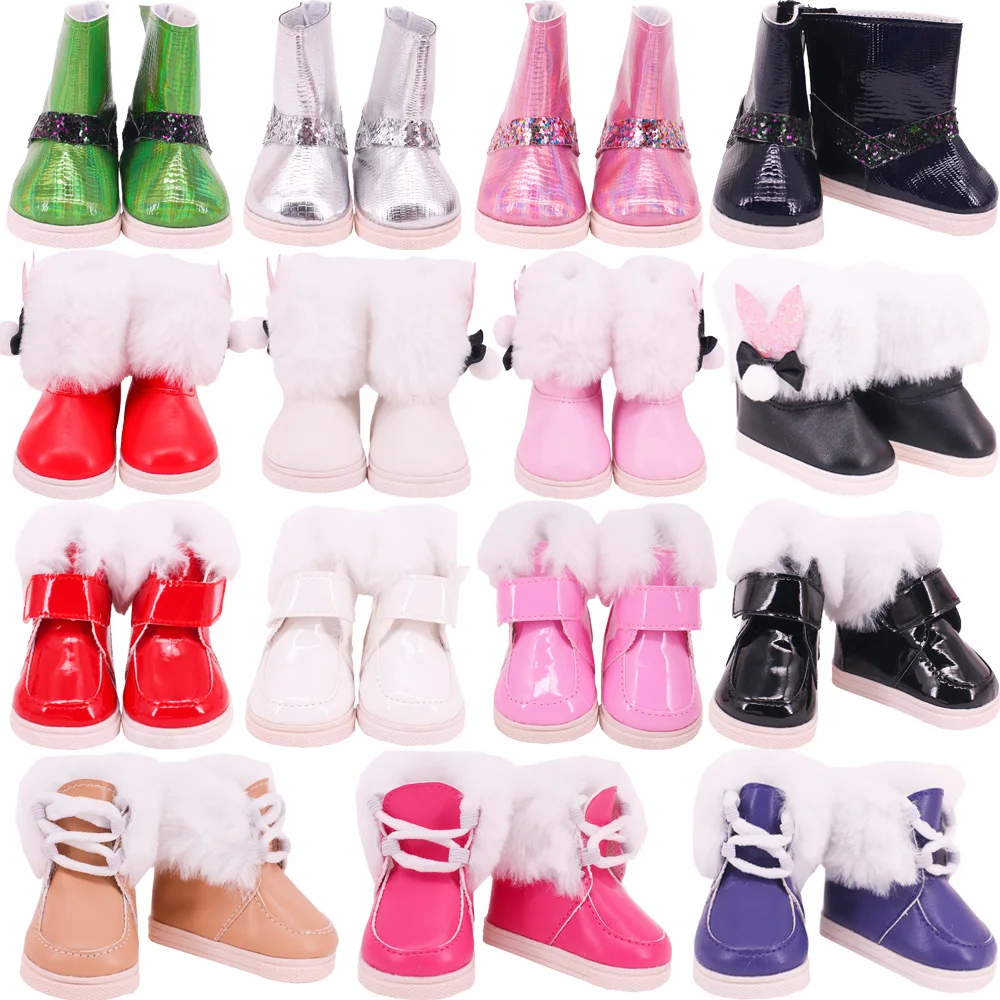 Doll Clothes Shoes Plush Winter Boots PU Material For Baby New Born 43Cm&18inch Girl's American Dolls,OG DIY Christmas Gift Toys
Doll Clothes Shoes Plush Winter Boots PU Material For Baby New Born 43Cm&18inch Girl's American Dolls,OG DIY Christmas Gift Toys