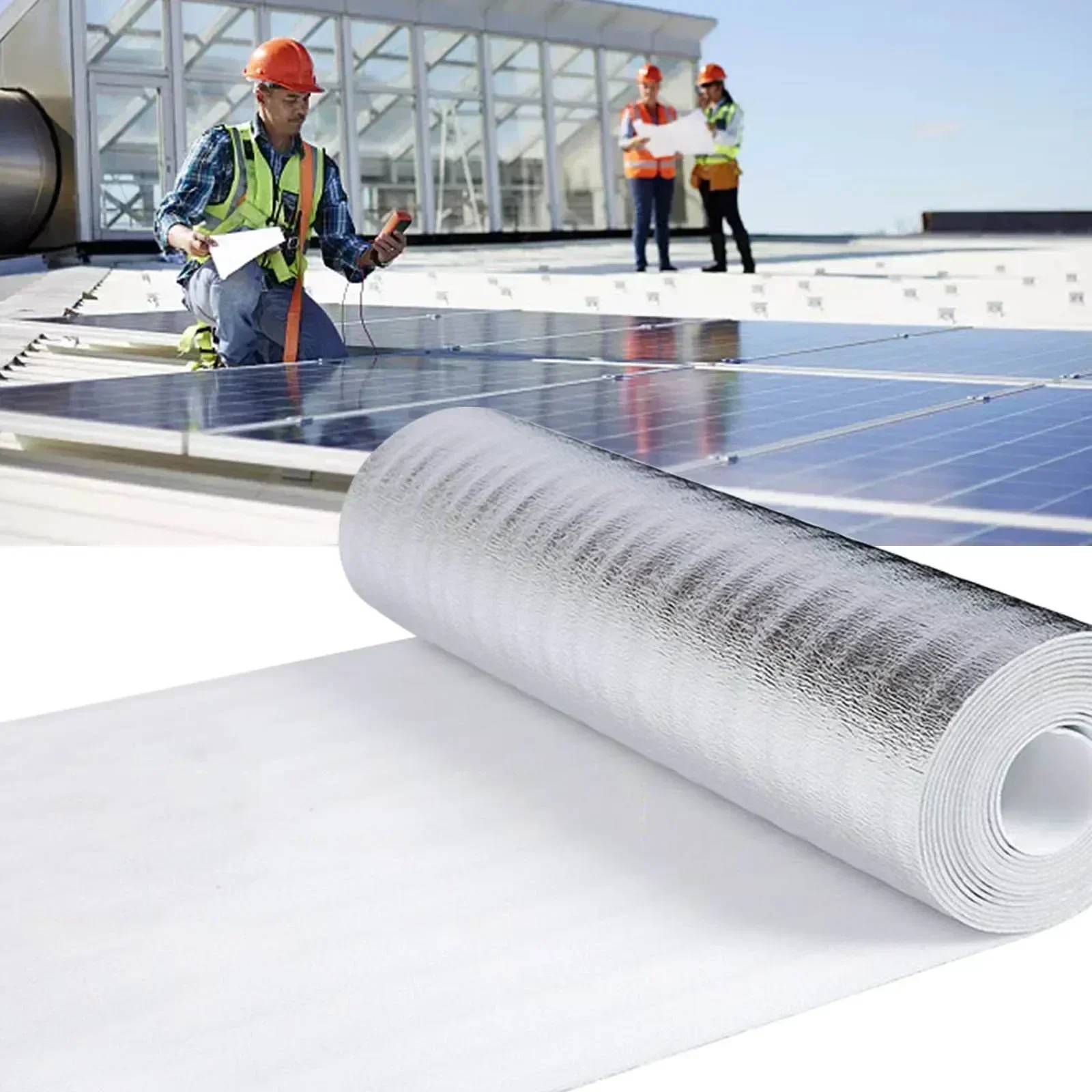 Radiator Reflective Film Wall Thermal Insulation Reflective Film Aluminum Foil Cotton Thermal Insulation Film 1pc
Radiator Reflective Film Wall Thermal Insulation Reflective Film Aluminum Foil Cotton Thermal Insulation Film 1pc