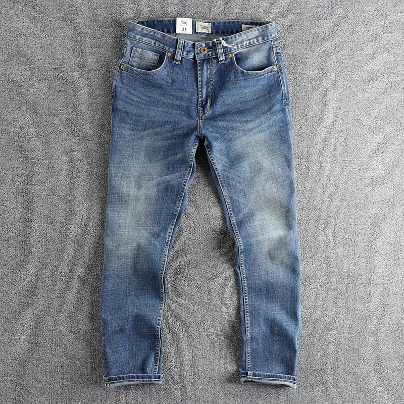Q159# 2024 Spring and Autumn New American Retro Twill Denim Jeans Men's Simple 75% Cotton Washed Old Straight Youth Casual Pants
Q159# 2024 Spring and Autumn New American Retro Twill Denim Jeans Men's Simple 75% Cotton Washed Old Straight Youth Casual Pants