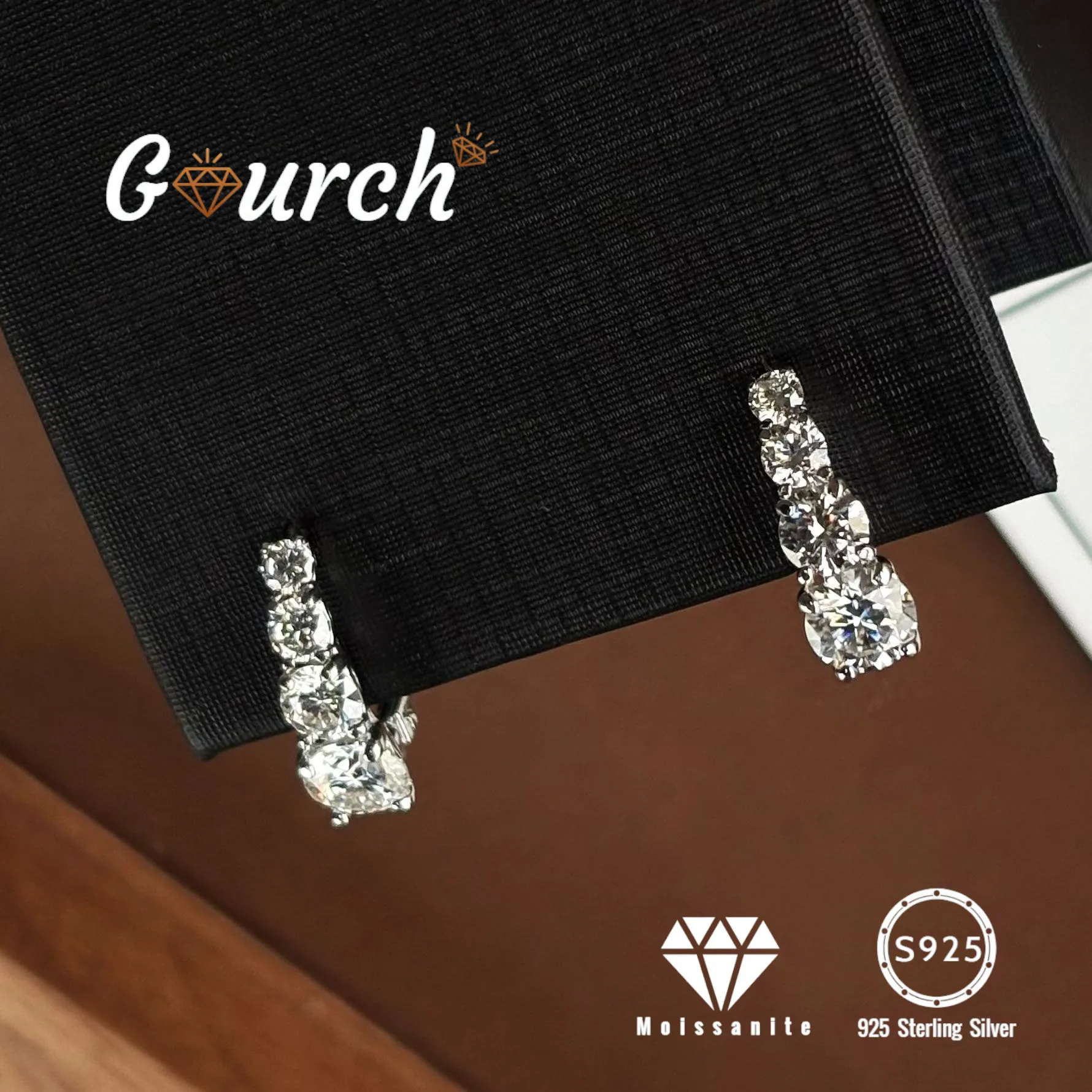 Серьги-кольца с муассанитом Gourch 1,92 карата, 8 камней, цвет D, стерлинговое серебро S925 с сертификацией GRA, ювелирные изделия, подарок для женщин
Серьги-кольца с муассанитом Gourch 1,92 карата, 8 камней, цвет D, стерлинговое серебро S925 с сертификацией GRA, ювелирные изделия, подарок для женщин