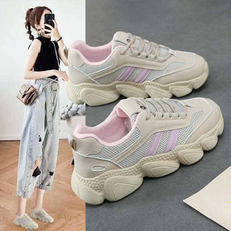 Women Vulcanized Thick Soled Shoes New Height Increasing White Casual Sports Spring and Autumn Round Toe Versatile 
Women Vulcanized Thick Soled Shoes New Height Increasing White Casual Sports Spring and Autumn Round Toe Versatile