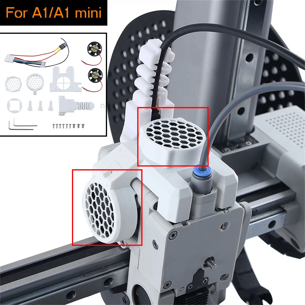 Upgraded Extruder Cooling Fan for A1/A1 mini Fast Cooling Fan For A 1 Series 3D Printer Replacement Accessory
Upgraded Extruder Cooling Fan for A1/A1 mini Fast Cooling Fan For A 1 Series 3D Printer Replacement Accessory