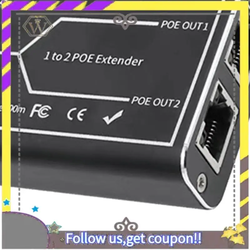 New Gigabit POE Extender 2 Port 1000M Network Switch Repeater 30W IEEE802.3Af/At Plug&Play For Poe Switch NVR IP Camera Easy Ins
New Gigabit POE Extender 2 Port 1000M Network Switch Repeater 30W IEEE802.3Af/At Plug&Play For Poe Switch NVR IP Camera Easy Ins