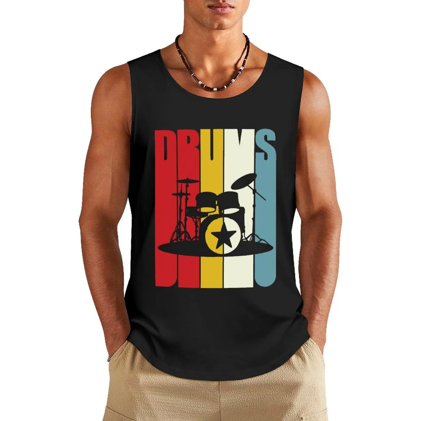 Retro Drums Drummer Gift Idea 70s 80s Vintage Tank Top sleeveless shirts sleeveless gym shirts male
Retro Drums Drummer Gift Idea 70s 80s Vintage Tank Top sleeveless shirts sleeveless gym shirts male