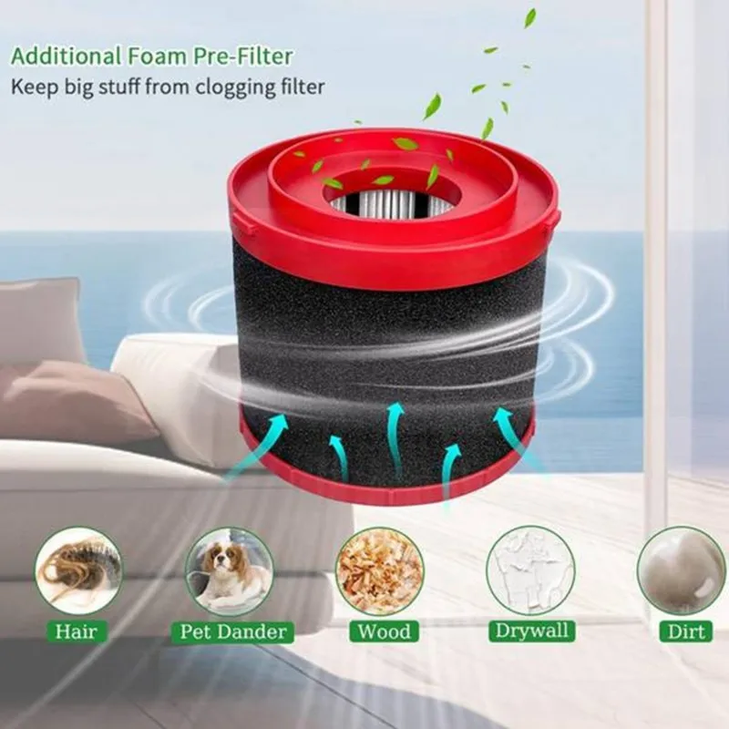 A21F-Wet Dry Vacuum Filter Replacement- For Cordless M18 Models 0780-20 0880-20- Includes 4 Foam Sleeve Filter(49-90-1
A21F-Wet Dry Vacuum Filter Replacement- For Cordless M18 Models 0780-20 0880-20- Includes 4 Foam Sleeve Filter(49-90-1