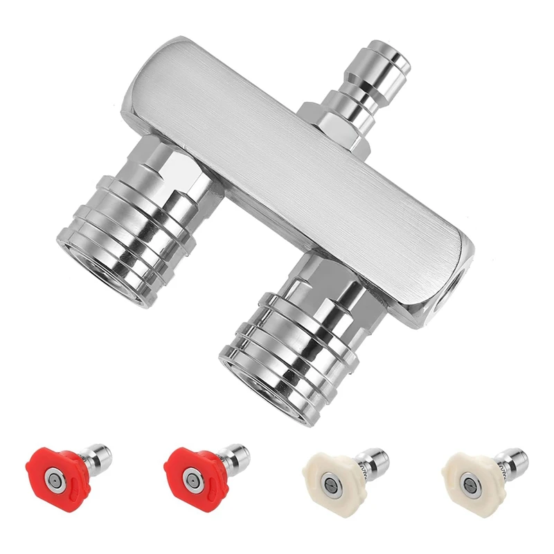 Pressure Washer Tips, 2-In-1 Washer Nozzle Tip, Dual Pressure Washer Nozzle With 4PCS Pressure Washer Spray Nozzles Easy To Use
Pressure Washer Tips, 2-In-1 Washer Nozzle Tip, Dual Pressure Washer Nozzle With 4PCS Pressure Washer Spray Nozzles Easy To Use