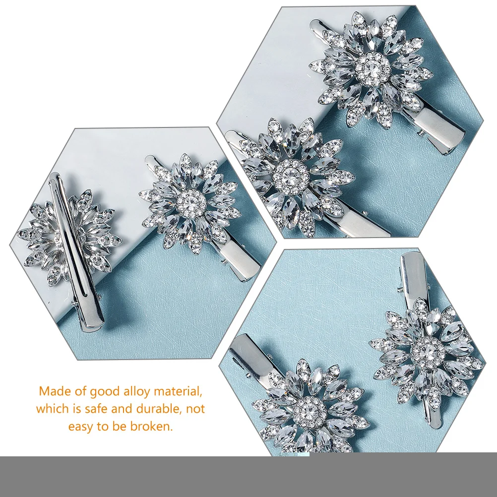 Rhinestone Flower Hair Clip Elegant Crystal Barrette Durable Accessories Women Wedding Banquet Christmas New Year Hairpins
Rhinestone Flower Hair Clip Elegant Crystal Barrette Durable Accessories Women Wedding Banquet Christmas New Year Hairpins