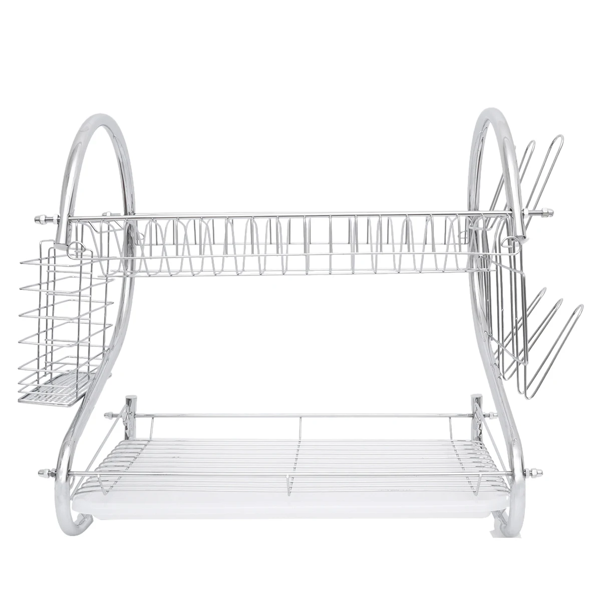 1Set Double Tier Dish Drying Rack Stainless Steel Premium Aluminum Rustproof Kitchen Organizer with Anti-Skid Feet for Cups
1Set Double Tier Dish Drying Rack Stainless Steel Premium Aluminum Rustproof Kitchen Organizer with Anti-Skid Feet for Cups