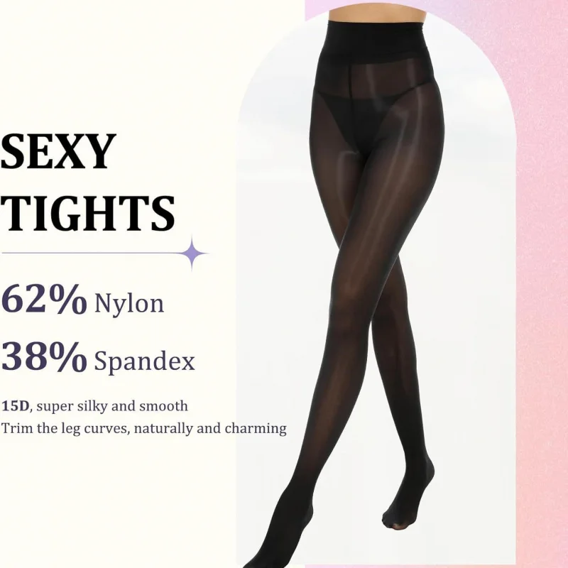Source Factory Women's Horse Oil Socks Shiny Pantyhose15DHigh Waist Transparent Tights Oil Shimmer Tights Super
Source Factory Women's Horse Oil Socks Shiny Pantyhose15DHigh Waist Transparent Tights Oil Shimmer Tights Super
