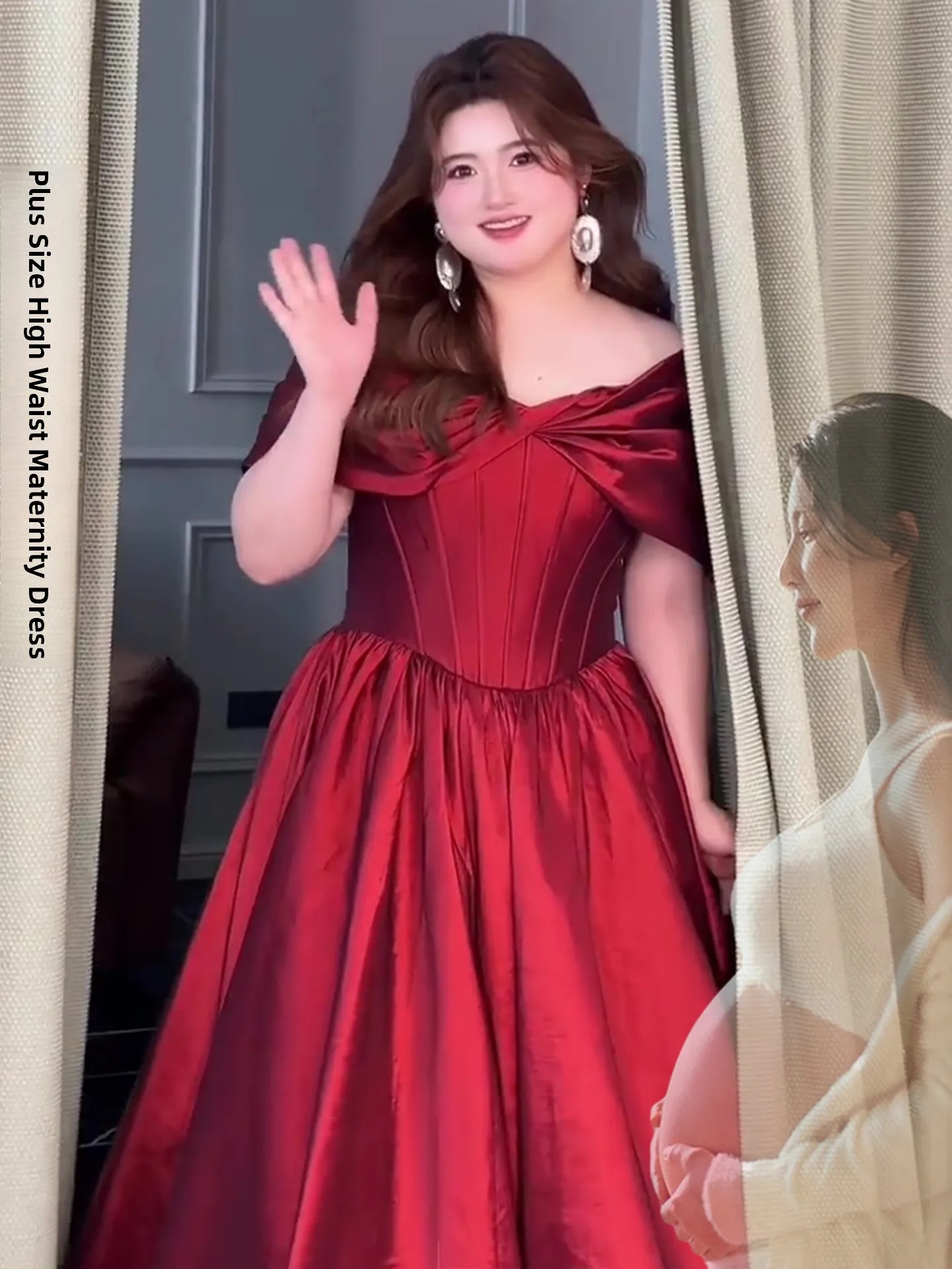Red Wedding Dress Maternity Dress One Shoulder Elegant High Waist A-Line Skirt Long Dress for Engagement Party Performance
Red Wedding Dress Maternity Dress One Shoulder Elegant High Waist A-Line Skirt Long Dress for Engagement Party Performance