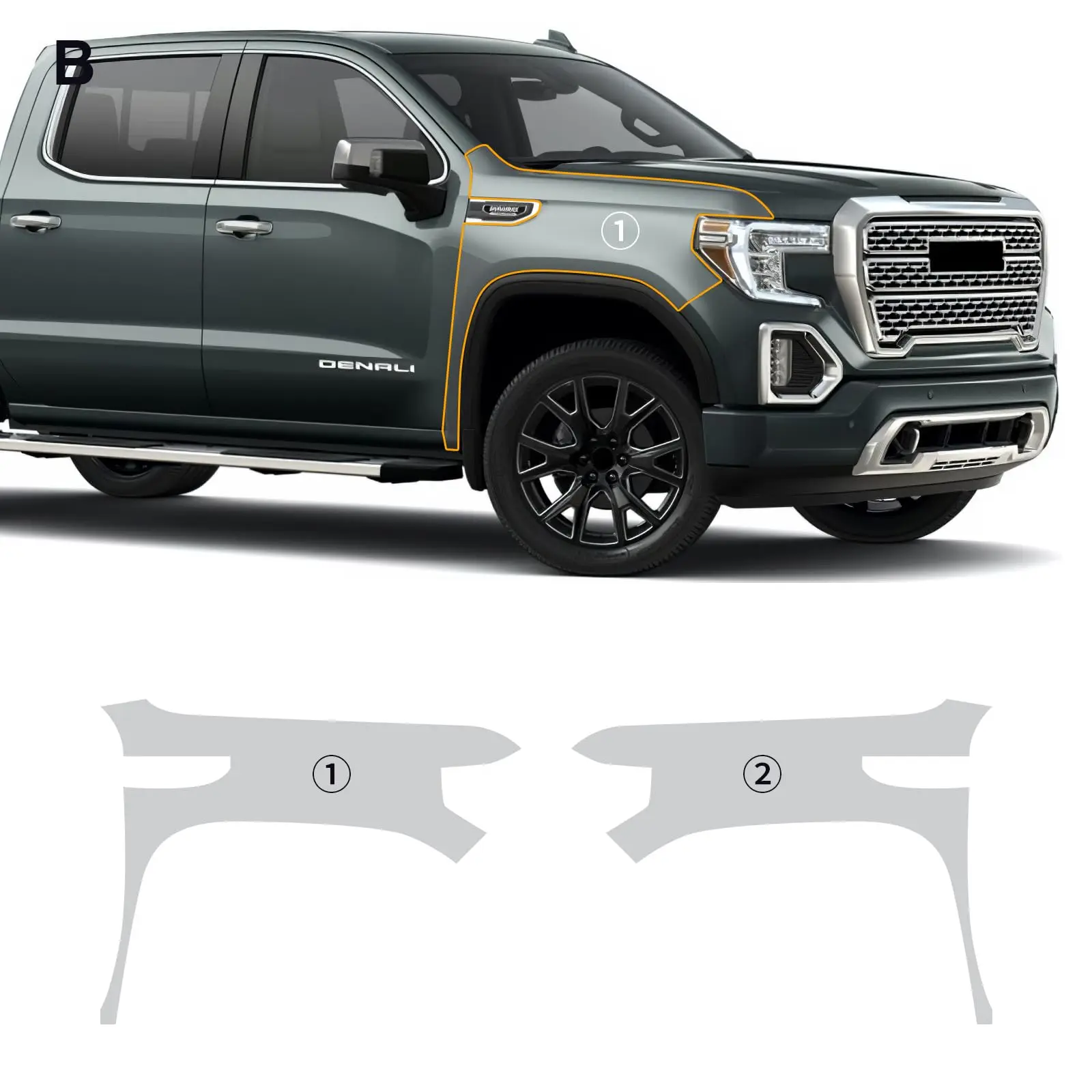 For GMC Sierra 1500 2019-2021 TPU Bumper Hood Scratch-Resistant Self-Healing Paint Protection Film Invisible Pre-cut PPF Kit
For GMC Sierra 1500 2019-2021 TPU Bumper Hood Scratch-Resistant Self-Healing Paint Protection Film Invisible Pre-cut PPF Kit