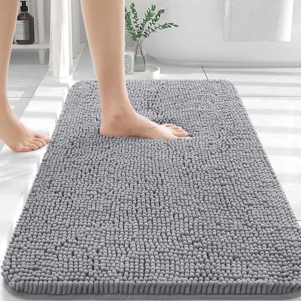 Bathroom Rugs 30x20, Extra Soft Absorbent Chenille Bath Rugs, Rubber Backing Quick Dry, Machine Washable Bath Mats
Bathroom Rugs 30x20, Extra Soft Absorbent Chenille Bath Rugs, Rubber Backing Quick Dry, Machine Washable Bath Mats