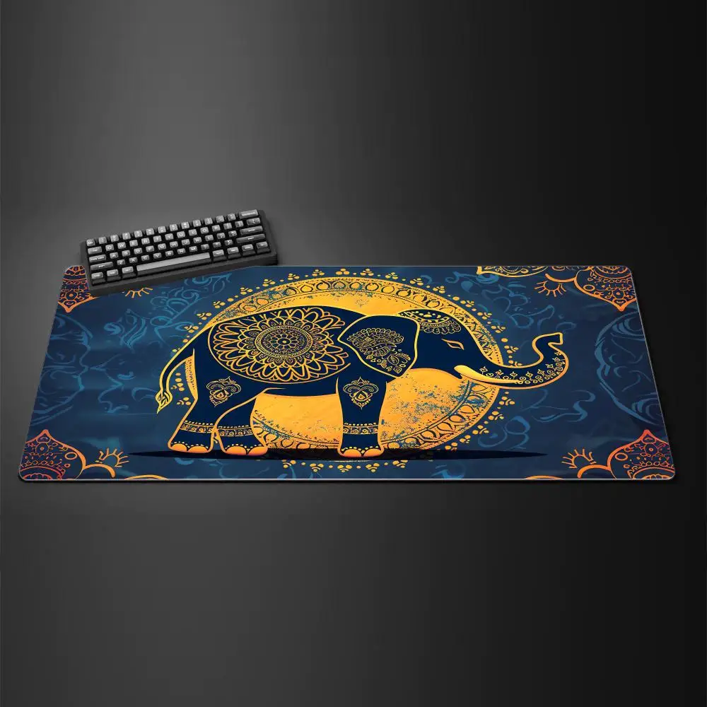 Art Nouveau Design Geometric Mouse Pad Mousepad Large Gaming Mouse Pad LockEdge Thickened Computer Keyboard Table Desk Mat