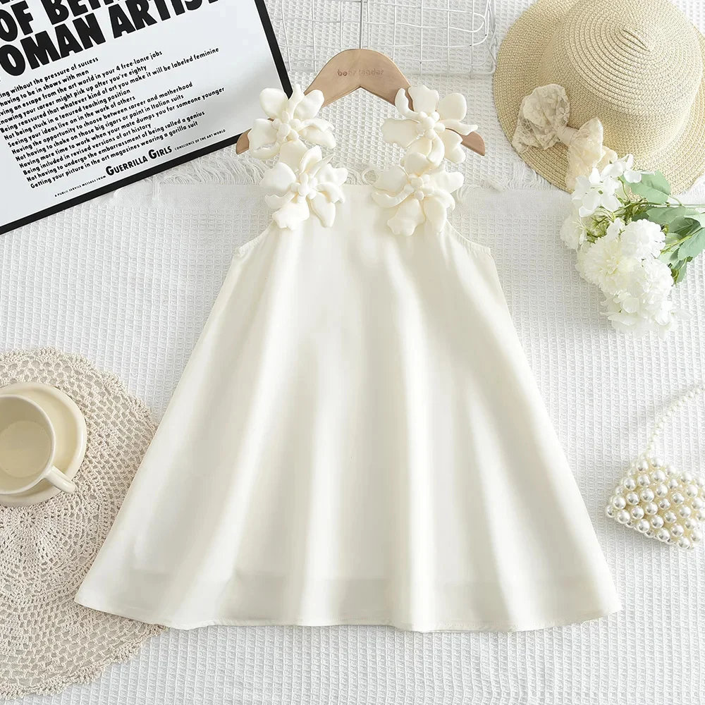 Customized White Flower Girl Dress For Wedding Appliques Sleeveless Knee Length Cute Baby Kids Birthday First Communion Gown
Customized White Flower Girl Dress For Wedding Appliques Sleeveless Knee Length Cute Baby Kids Birthday First Communion Gown