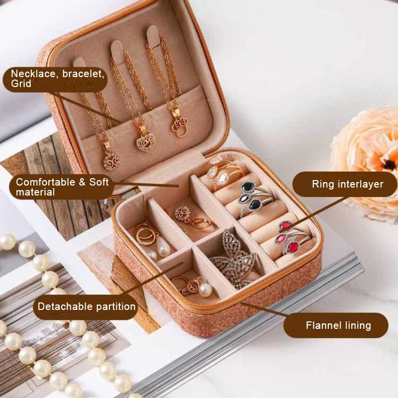Jewelry Organizer Display Boxes, Travel Jewelry Case, Portable Jewelry Box, Travel Earring Ring Necklace Storage Box
Jewelry Organizer Display Boxes, Travel Jewelry Case, Portable Jewelry Box, Travel Earring Ring Necklace Storage Box