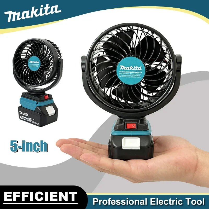 Makita Cordless 5 Inch Portable Cooling Fan With USB Charging Port Adjustable Tilt Mini Air Fan Camping Indoor Outdoor Jobsite
Makita Cordless 5 Inch Portable Cooling Fan With USB Charging Port Adjustable Tilt Mini Air Fan Camping Indoor Outdoor Jobsite