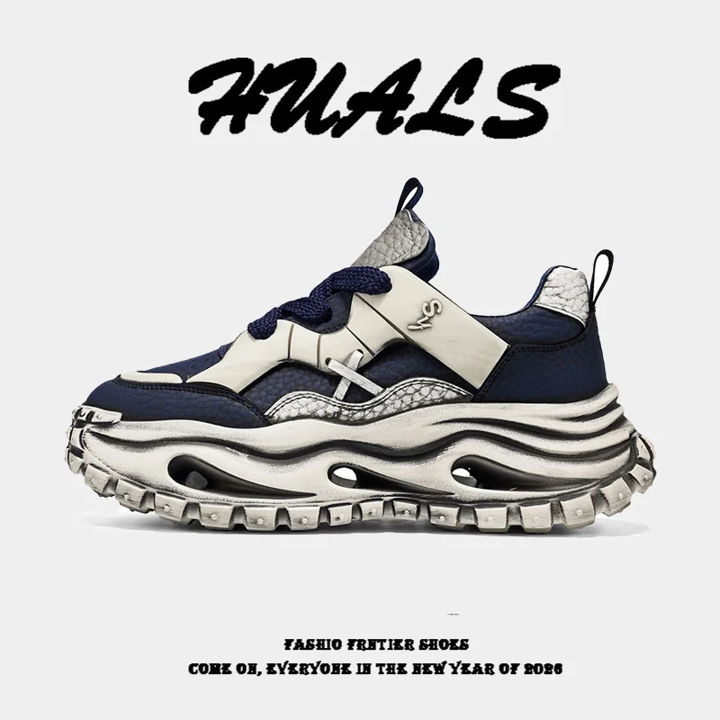 Men's Retro Distressed Dad Shoes Spring 2026 New Style Running Sports Thick Sole Heightening Vintage Old Dad Trendy Shoes
Men's Retro Distressed Dad Shoes Spring 2026 New Style Running Sports Thick Sole Heightening Vintage Old Dad Trendy Shoes