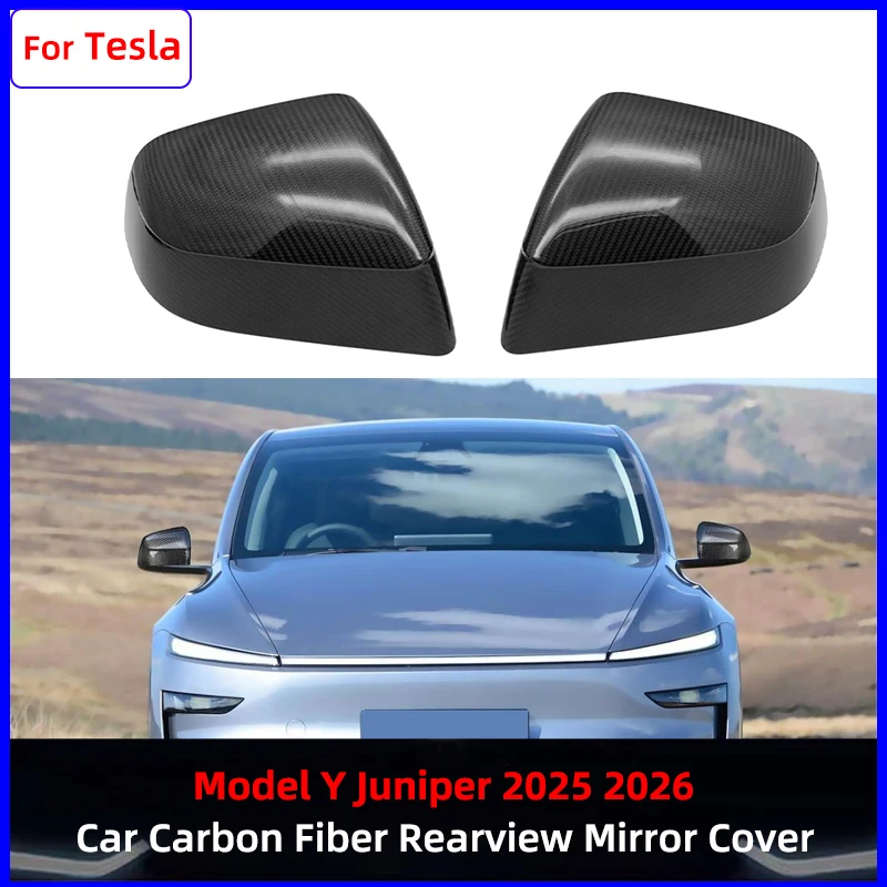 For Tesla Model Y Juniper Rearview Mirror Guard Cover Real Carbon Fiber Side Mirror Cover Car Exterior Accessories 2025 2026
For Tesla Model Y Juniper Rearview Mirror Guard Cover Real Carbon Fiber Side Mirror Cover Car Exterior Accessories 2025 2026
