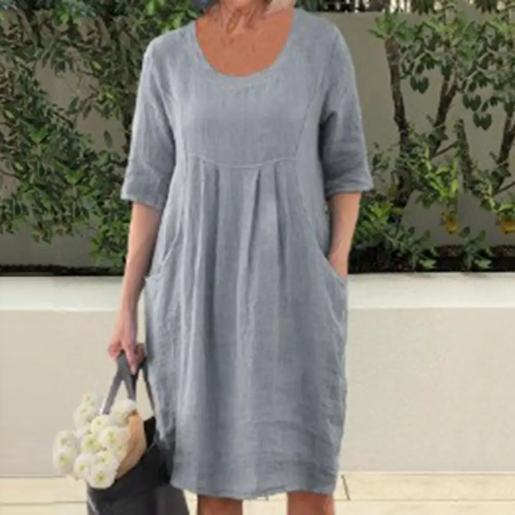 Everyday Casual Dress Oversized Women's Midi Dresses Casual Spring Summer Streetwear Vintage Solid Color Loose Fit Short Sleeve
Everyday Casual Dress Oversized Women's Midi Dresses Casual Spring Summer Streetwear Vintage Solid Color Loose Fit Short Sleeve