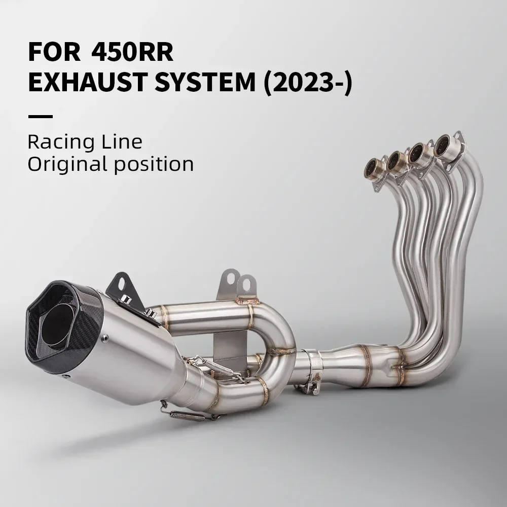 Slip On For KOVE 450RR 450 RR 2023 Motorcycle Complete Exhaust System Front Link Pipe Muffler Tail Tip Escape Baffle DB Killer
Slip On For KOVE 450RR 450 RR 2023 Motorcycle Complete Exhaust System Front Link Pipe Muffler Tail Tip Escape Baffle DB Killer