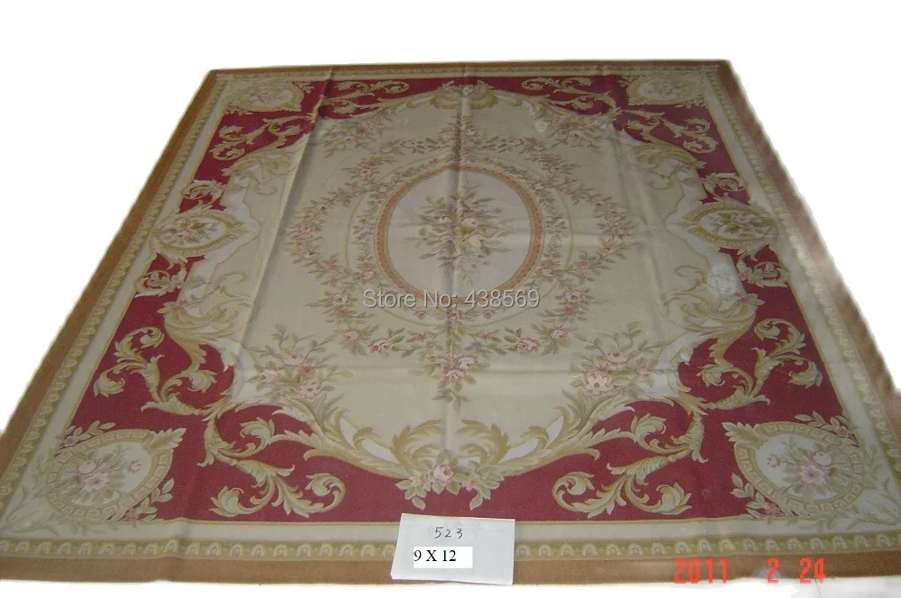 Free shipping 9'x12' Aubusson woolen rugs red design Shabby Chic carpets -- all kinds of rugs in our store
Free shipping 9'x12' Aubusson woolen rugs red design Shabby Chic carpets -- all kinds of rugs in our store