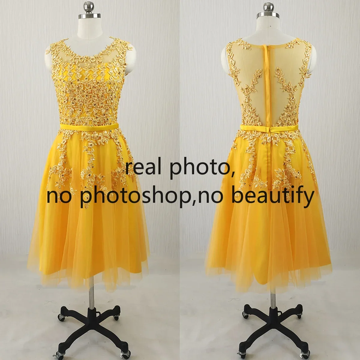 Real Photo Customized Evening Dress Orange Beads O-neck Zipper Back A-line Tea-length Plus size Women Party FOrmal Gown LX073
Real Photo Customized Evening Dress Orange Beads O-neck Zipper Back A-line Tea-length Plus size Women Party FOrmal Gown LX073