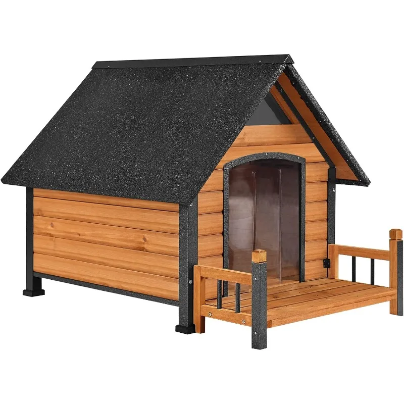 Dog House with Anti-Bite Metal Iron Frame Outdoor Wooden Dog Kennel Indoor Puppy Shelter for Small Medium Large Dogs Weatherproo
Dog House with Anti-Bite Metal Iron Frame Outdoor Wooden Dog Kennel Indoor Puppy Shelter for Small Medium Large Dogs Weatherproo