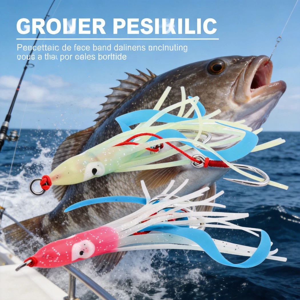 New Slow Pitch Jigging Boat Fishing Big Game Hook Luminous High Carbon Steel Corrosion Resistant Saltwater For Squid Grouper
New Slow Pitch Jigging Boat Fishing Big Game Hook Luminous High Carbon Steel Corrosion Resistant Saltwater For Squid Grouper