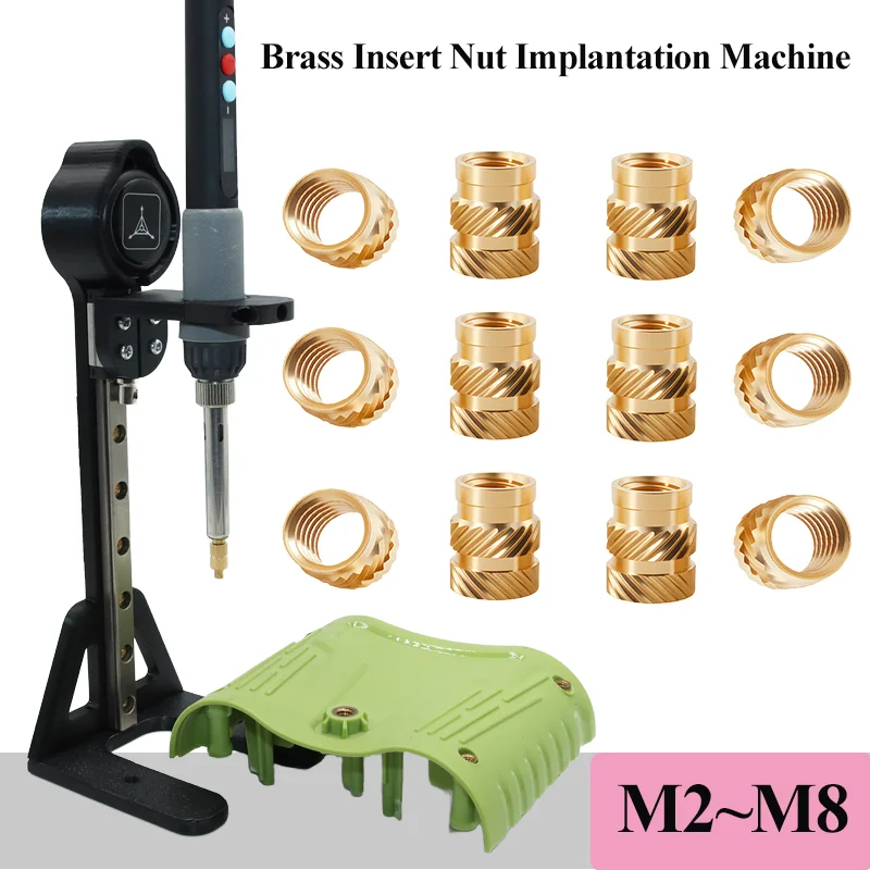New Brass Heat Set Insert Nut Embedded Manual Implantation Machine Hot Melt Plastic Inserts 3D Printing Press Soldering Iron Tip 
New Brass Heat Set Insert Nut Embedded Manual Implantation Machine Hot Melt Plastic Inserts 3D Printing Press Soldering Iron Tip