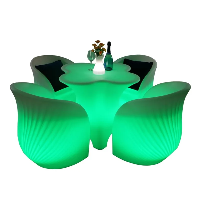 Outdoor luminous tables KTV bar large round table, coffee table combination, commercial activities and leisure furniture.
Outdoor luminous tables KTV bar large round table, coffee table combination, commercial activities and leisure furniture.