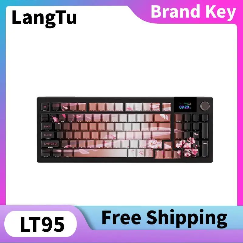 Langtu Lt95 Wireless Mechanical Keyboard PBT Keycaps Hot-swappable Screen Multi-function Knob Automatic Sleep Game Keyboard
Langtu Lt95 Wireless Mechanical Keyboard PBT Keycaps Hot-swappable Screen Multi-function Knob Automatic Sleep Game Keyboard
