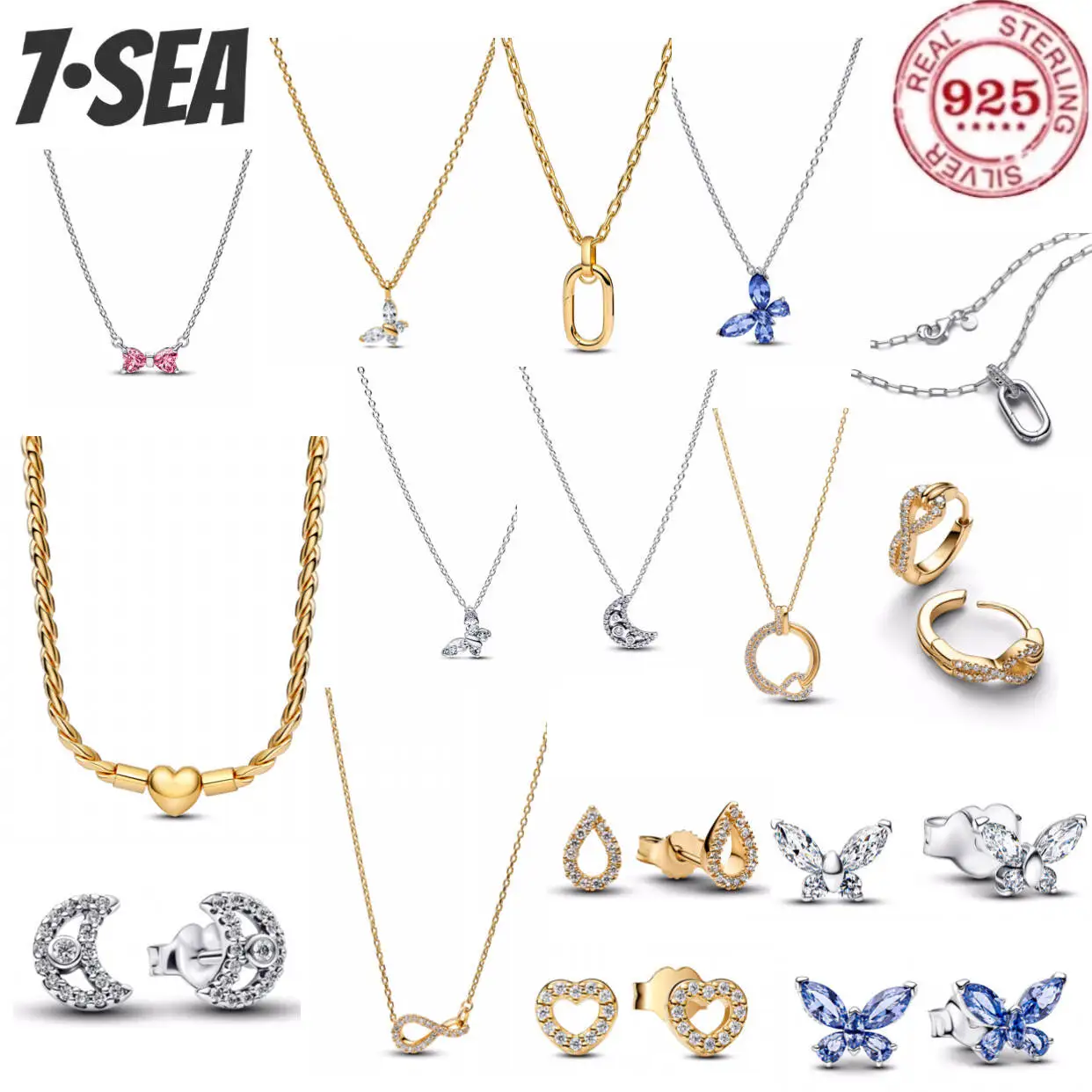 2025 New 925% Sterling Silver Fashion Shining Moon Butterfly Heart Eternal Charm Necklace Exquisite Women's DIY Jewelry Gift
2025 New 925% Sterling Silver Fashion Shining Moon Butterfly Heart Eternal Charm Necklace Exquisite Women's DIY Jewelry Gift
