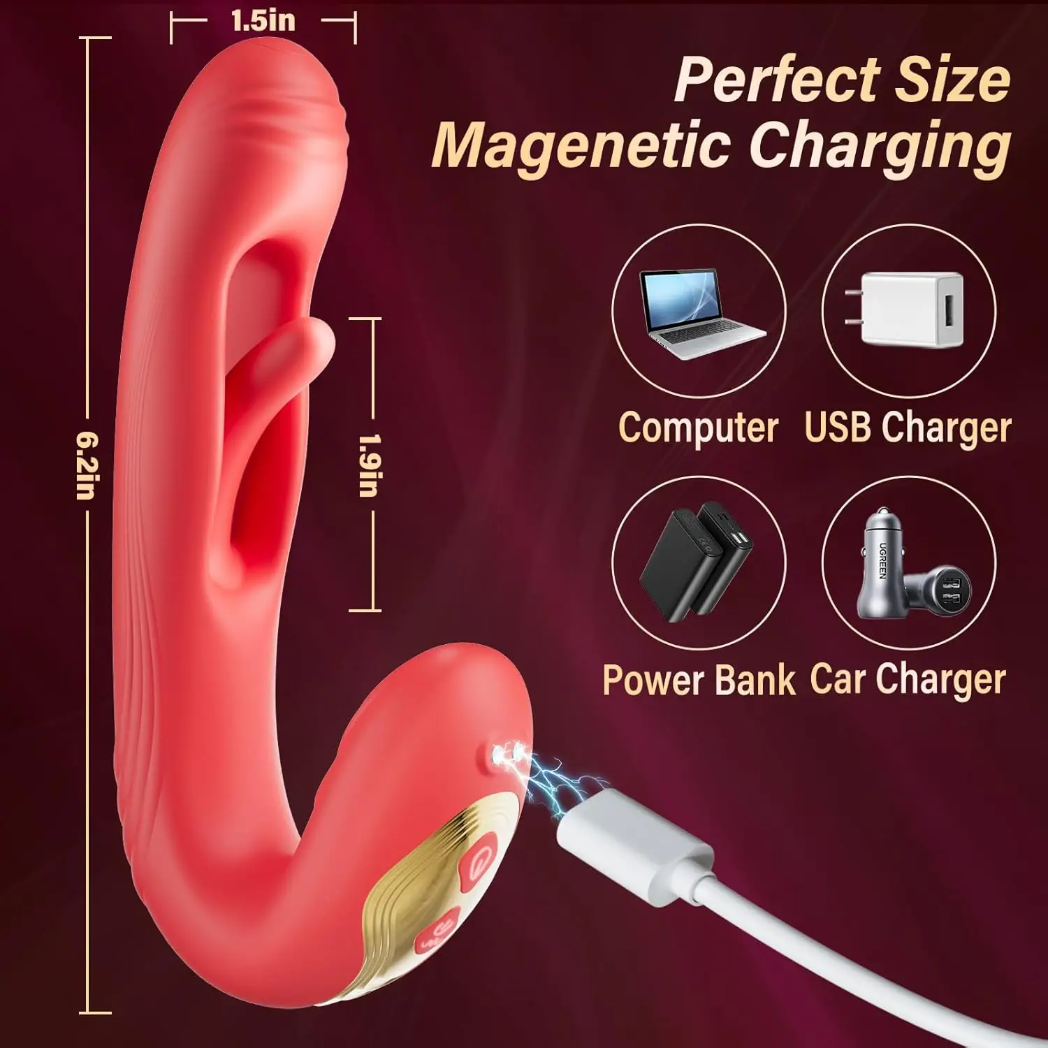 Gspot Clitoral Vibrator Sex Toy - APP Remote Control Couple Vibrators With 9 Vibration 9 Flapping Modes, Rechargeable Nipple Ana
Gspot Clitoral Vibrator Sex Toy - APP Remote Control Couple Vibrators With 9 Vibration 9 Flapping Modes, Rechargeable Nipple Ana