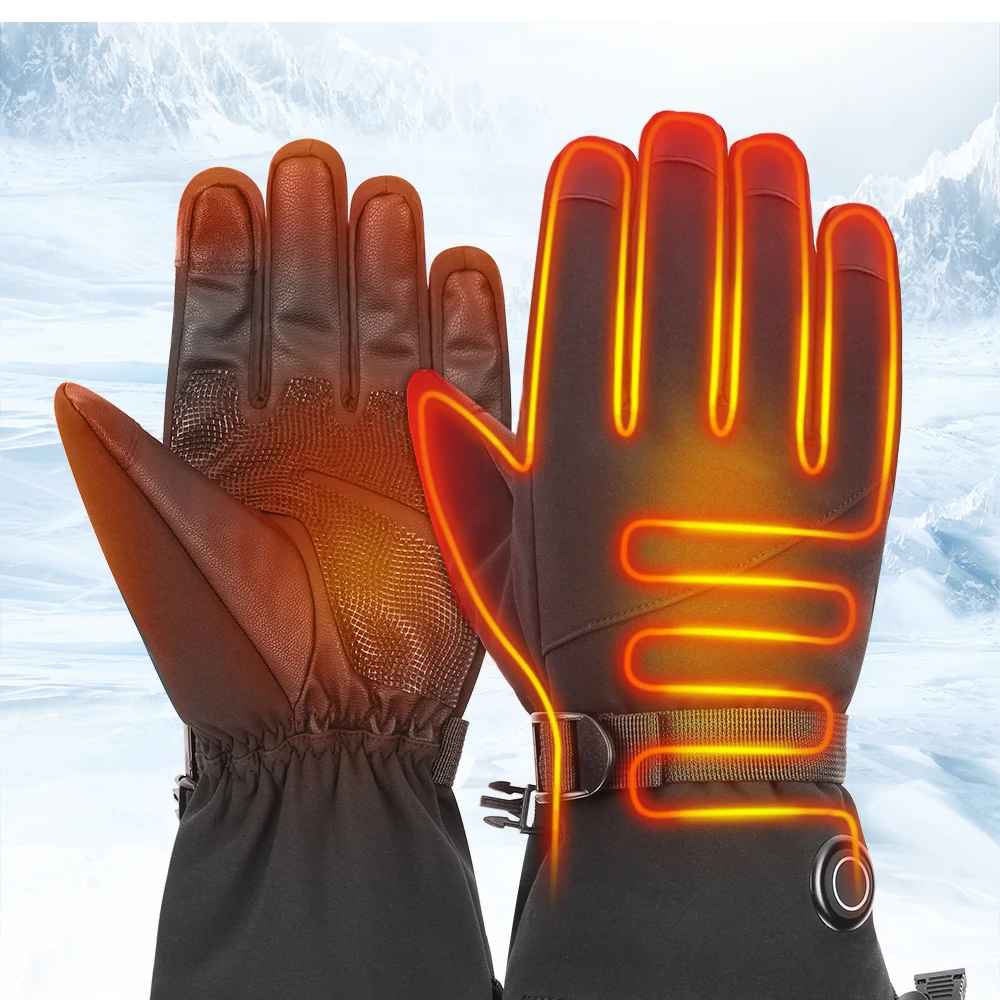 Motorcycle Heated Gloves Winter Warm Battery Non-slip Heated Skiing Waterproof Heated Rechargeable touch Screen Glove Outdoors
Motorcycle Heated Gloves Winter Warm Battery Non-slip Heated Skiing Waterproof Heated Rechargeable touch Screen Glove Outdoors