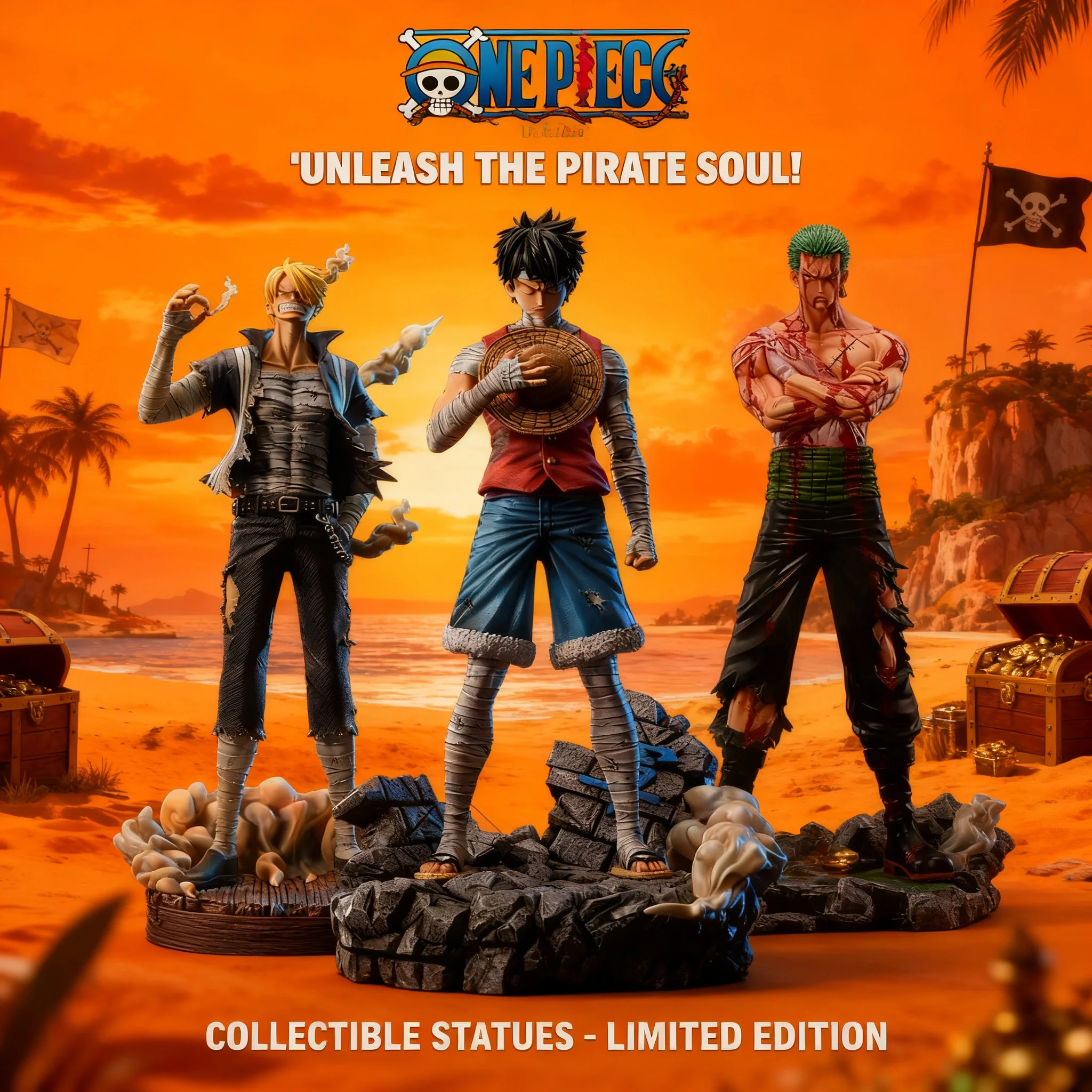 Аниме-фигурка One Piece, 30 см: Ророноа Зоро, Луффи, Винсмок Санджи. Коллекционная статуэтка из ПВХ, модель-игрушка, подарок, фигурка в позе.
Аниме-фигурка One Piece, 30 см: Ророноа Зоро, Луффи, Винсмок Санджи. Коллекционная статуэтка из ПВХ, модель-игрушка, подарок, фигурка в позе.