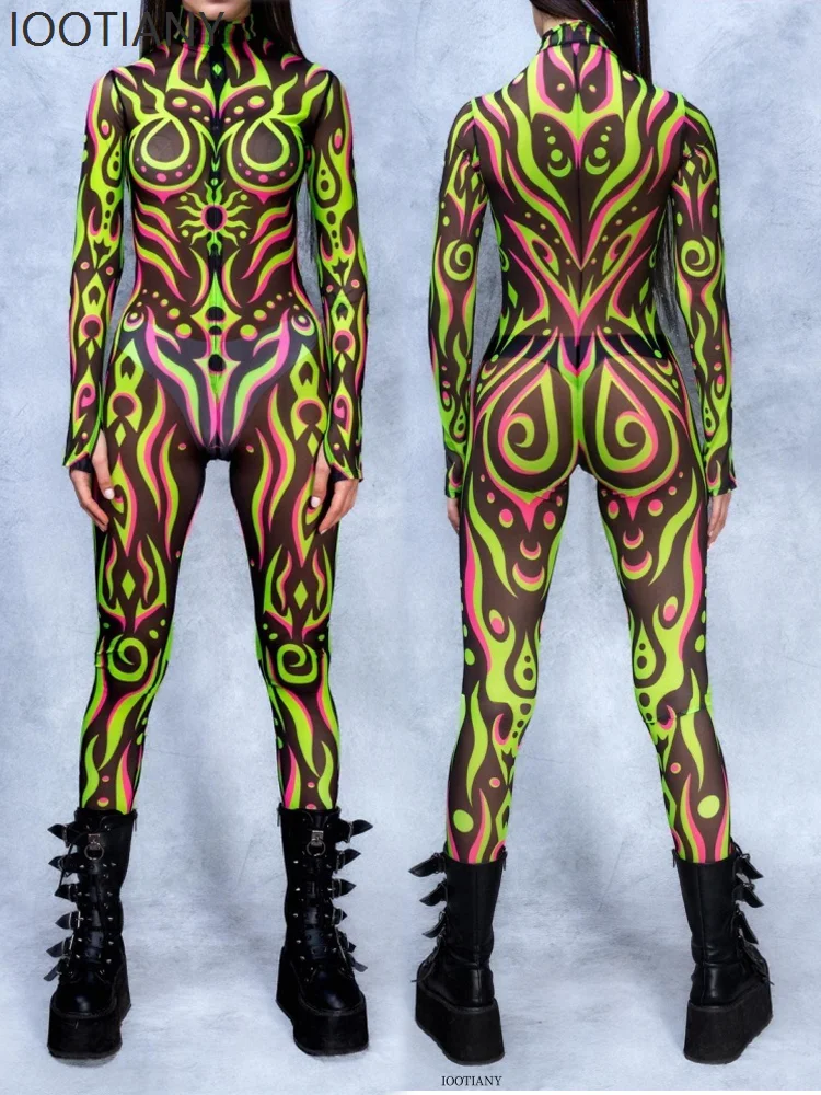 Halloween Unisex 3D Digital Printing Sexy Snake Punk Bodysuit Carnival Party Stage Performance Cosplay Costume Stretch Tights
Halloween Unisex 3D Digital Printing Sexy Snake Punk Bodysuit Carnival Party Stage Performance Cosplay Costume Stretch Tights