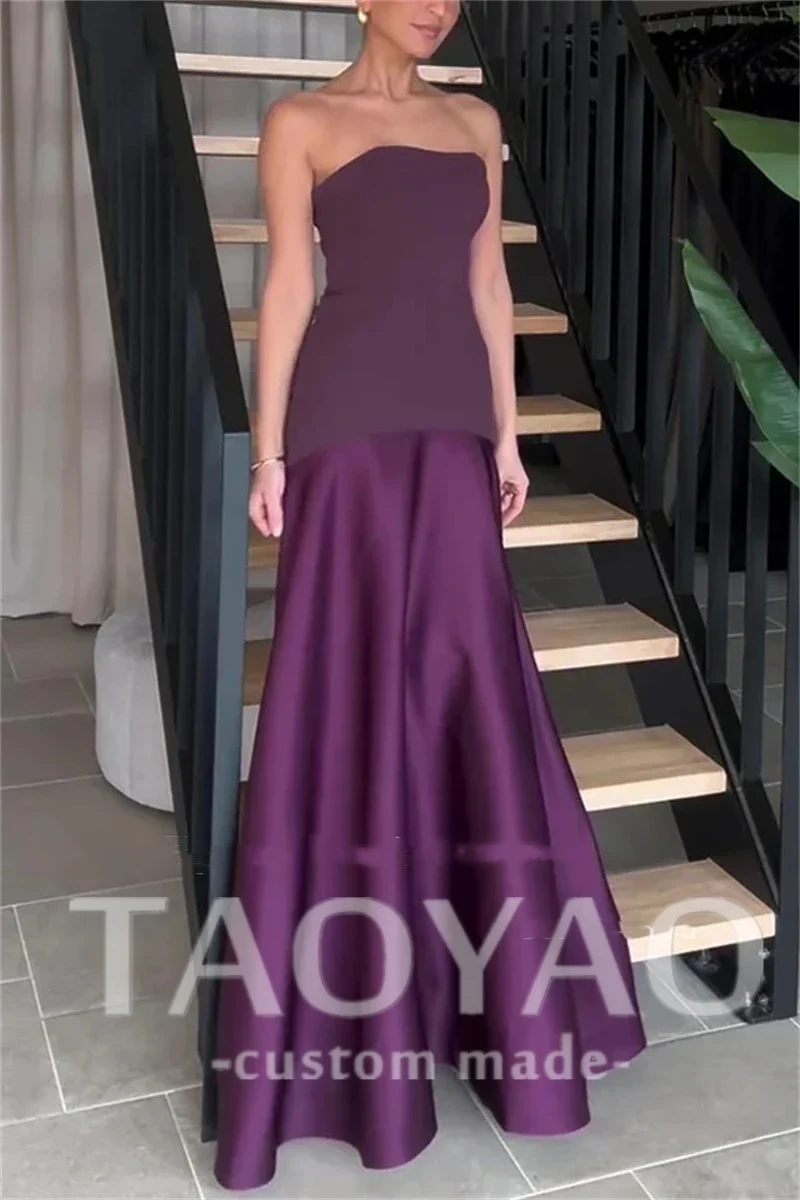Purple Evening Dresses Off Shoulder Arabic A-Line Strapless Floor Length Special Events Prom Gowns Formal Party Dress Customized
Purple Evening Dresses Off Shoulder Arabic A-Line Strapless Floor Length Special Events Prom Gowns Formal Party Dress Customized