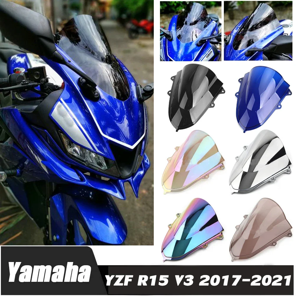 YZF R15 Лобовое стекло Дефлекторы ветрового стекла для YAMAHA YZFR15 V3 2017 18 2019 2020 2021 YZF-R15 Аксессуары Moto Double Bubble
YZF R15 Лобовое стекло Дефлекторы ветрового стекла для YAMAHA YZFR15 V3 2017 18 2019 2020 2021 YZF-R15 Аксессуары Moto Double Bubble
