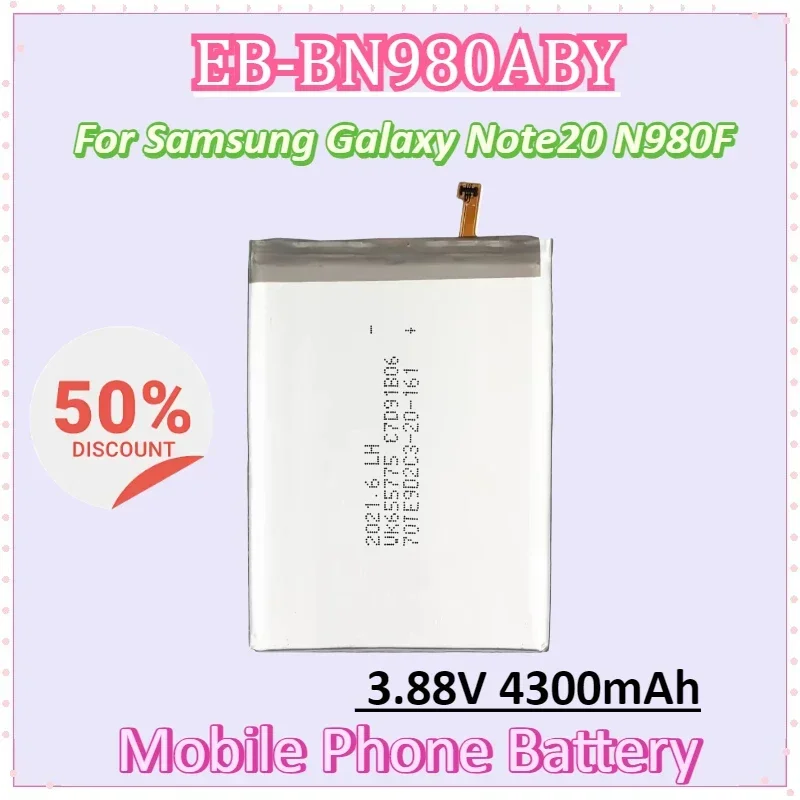 EB-BN980ABY 3.88V 4300mAh Mobile Phone Battery for Samsung Galaxy Note20 Note 20 N980F SM-N980F/DS N980 
EB-BN980ABY 3.88V 4300mAh Mobile Phone Battery for Samsung Galaxy Note20 Note 20 N980F SM-N980F/DS N980