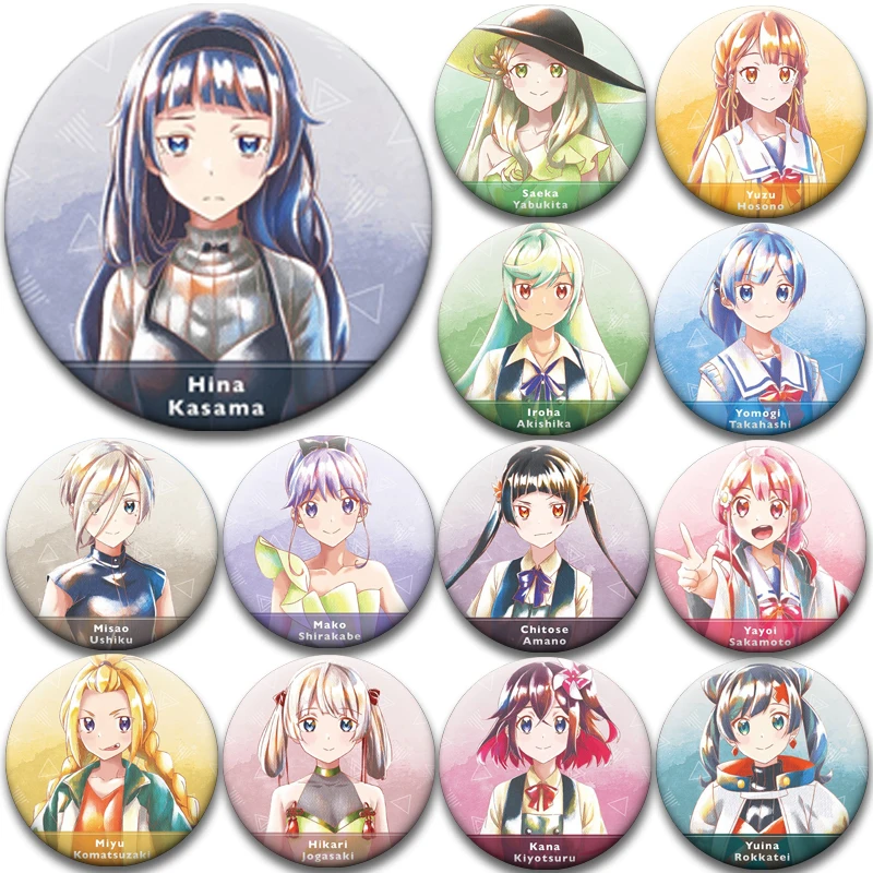 Teppen-!!! Anime Role Play Pins Cartoon Character Badge Round Tinplate Brooches for Clothes Decoration Bag Accessories Gifts
Teppen-!!! Anime Role Play Pins Cartoon Character Badge Round Tinplate Brooches for Clothes Decoration Bag Accessories Gifts