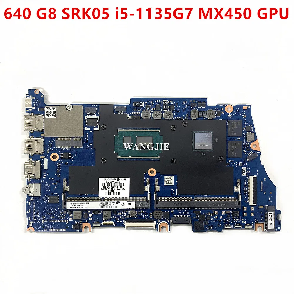 Материнская плата X8QE для ноутбука HP Probook 640 G8, M49530-601 DAX8QEMB8D0 SRK05 M49530-001 MX450 GPU 100% 
Материнская плата X8QE для ноутбука HP Probook 640 G8, M49530-601 DAX8QEMB8D0 SRK05 M49530-001 MX450 GPU 100%
