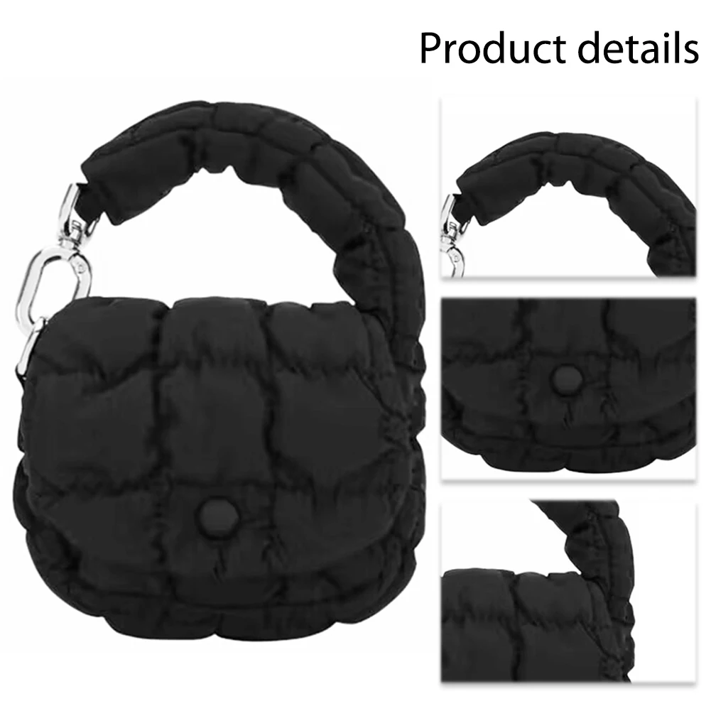 Women Pleated Mini Cloud Bag Solid Color Cotton Ruched Dumpling Flap Bag for Shopping and Dating
Women Pleated Mini Cloud Bag Solid Color Cotton Ruched Dumpling Flap Bag for Shopping and Dating