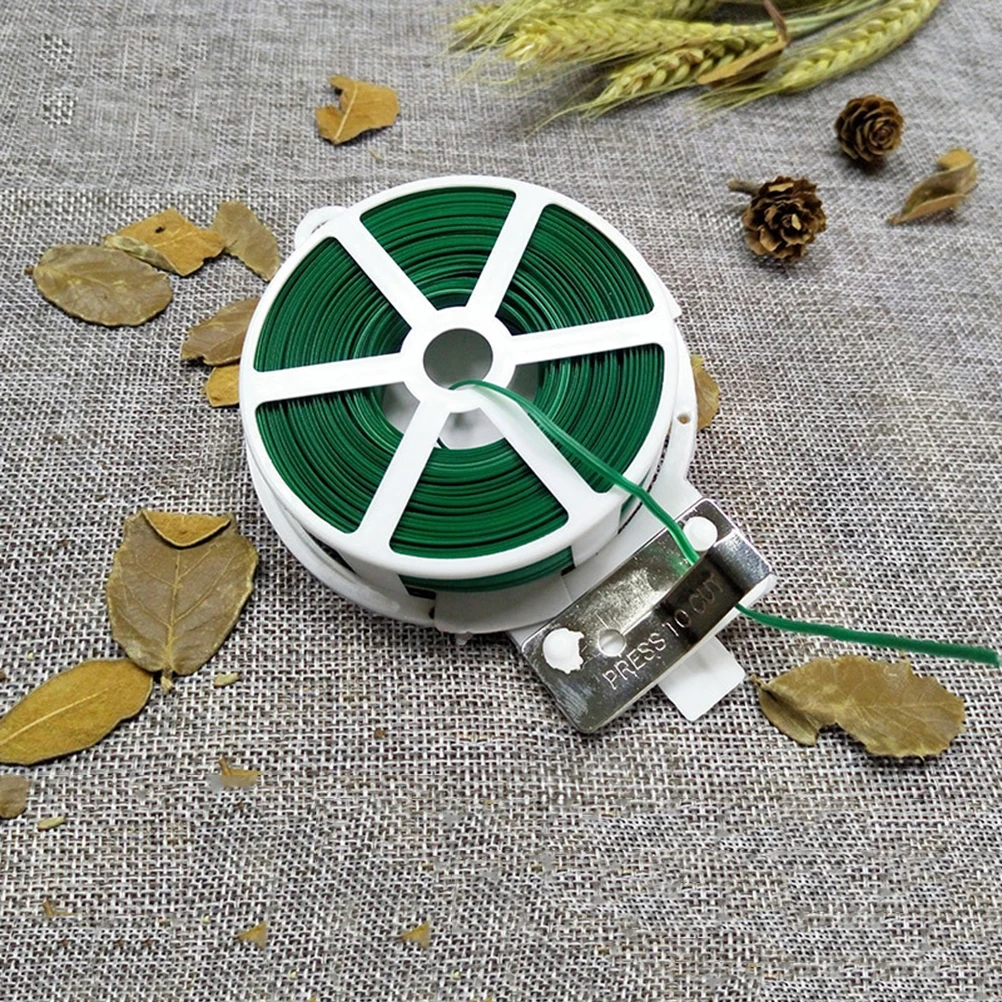 2pcs Gardening Cable Ties Flexible Binding Wire Decorative Green Reusable PlasticCoated IronWire Core Garderning Tool
2pcs Gardening Cable Ties Flexible Binding Wire Decorative Green Reusable PlasticCoated IronWire Core Garderning Tool